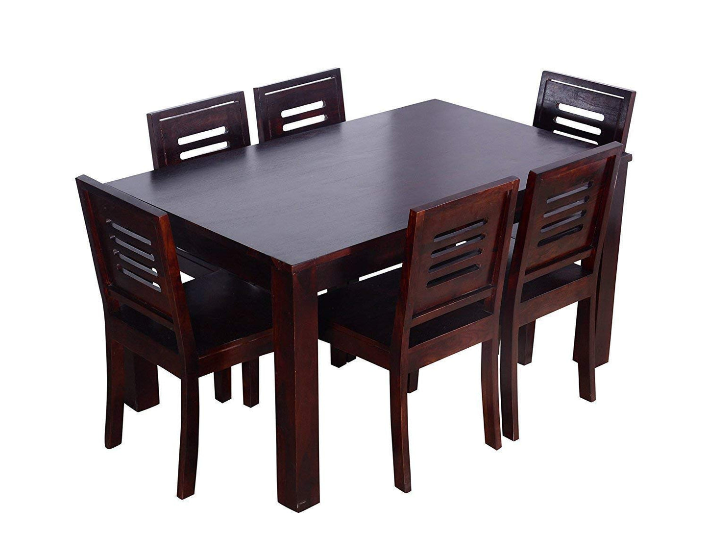 Premium Solid Sheesham Wood 6 Seater Dining Table Set with Chairs
