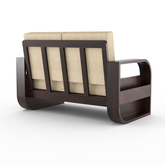 Solid Sheesham Wood 2 Seater Sofa for Living Room