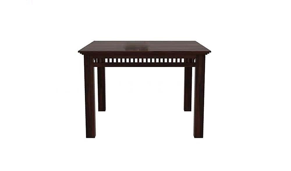 Solid Sheesham Wood 4 Seater Dining Table Set for Home & Kitchen
