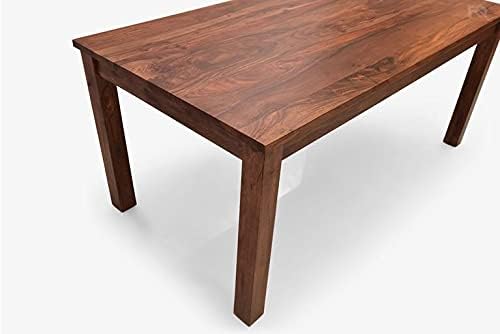 Solid Sheesham Wood 6 Seater Dining Table Set | Wooden Dining Furniture