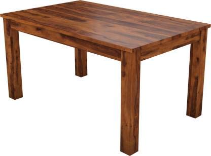 Premium Solid Sheesham Wood 6 Seater Dining Table Set