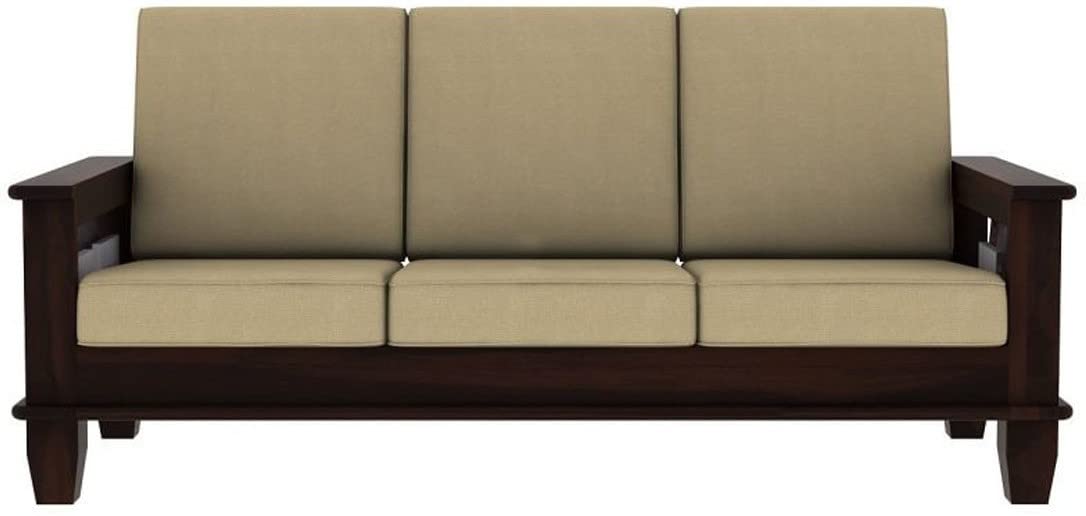 Solid Sheesham Wood Sofa Set (3+1+1) for living room