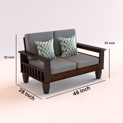 Solid Sheesham Wood Sofa Set 3+2+1 Seater for living room