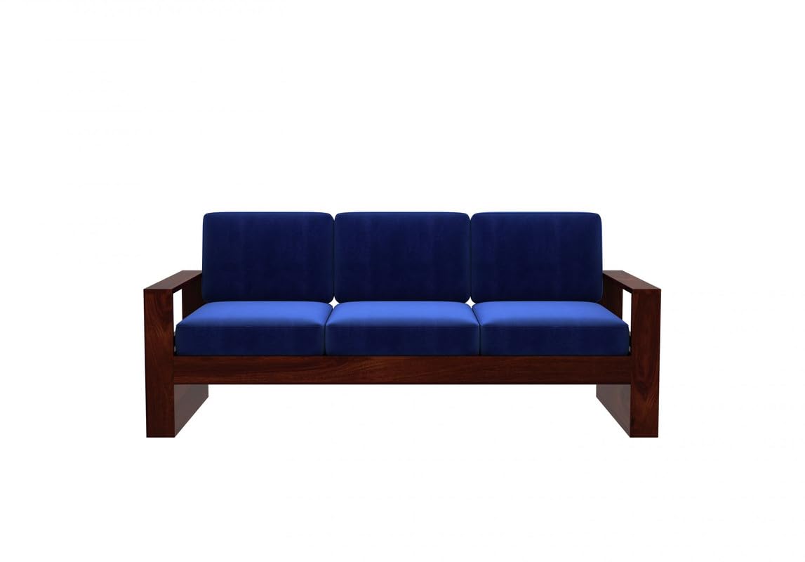Wooden Sofa Set in Solid Sheesham Wood – 5 Seater ( 3+1+1 )