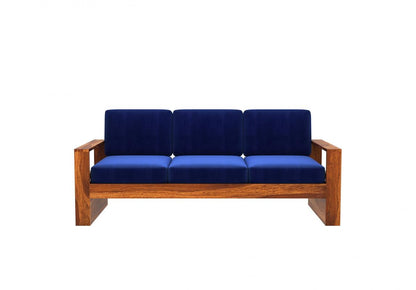Wooden Sofa Set in Solid Sheesham Wood – 5 Seater ( 3+1+1 )