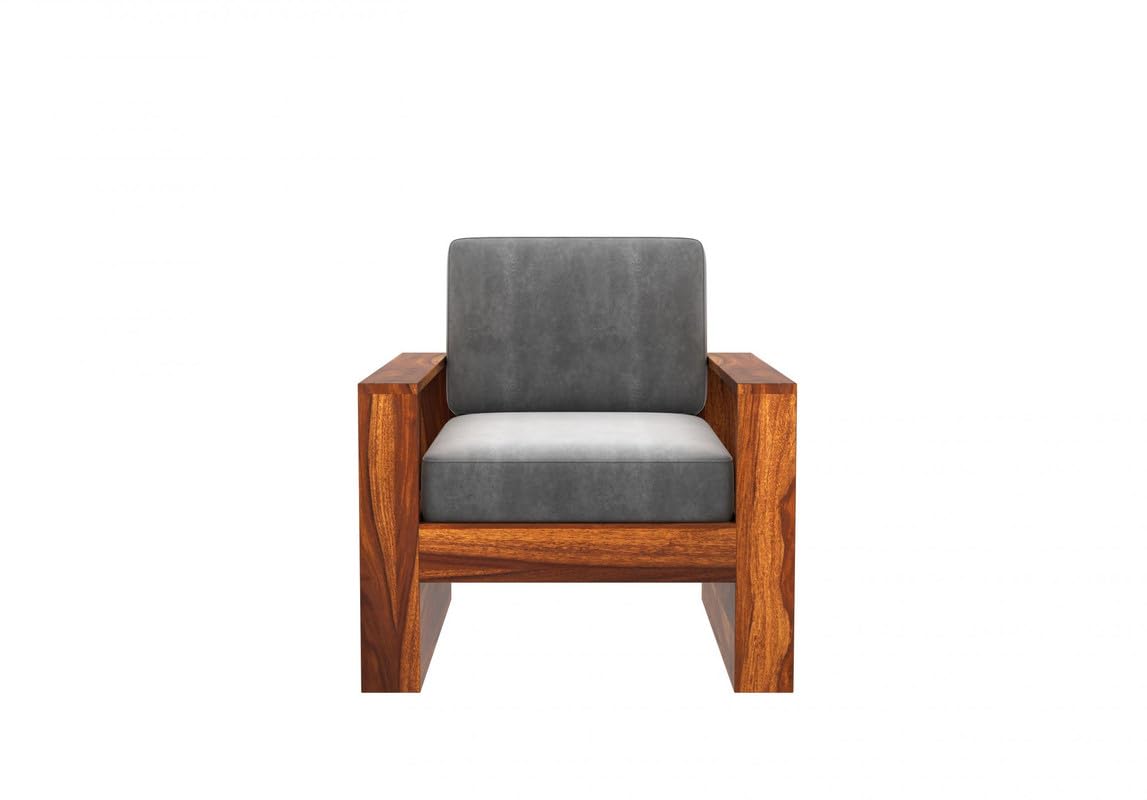 Wooden Sofa Set in Solid Sheesham Wood – 5 Seater ( 3+1+1 )