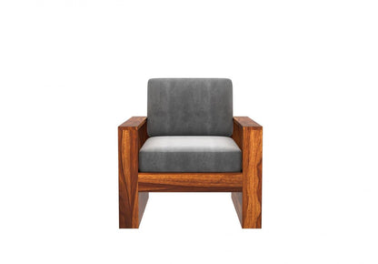 Wooden Sofa Set in Solid Sheesham Wood – 5 Seater ( 3+1+1 )