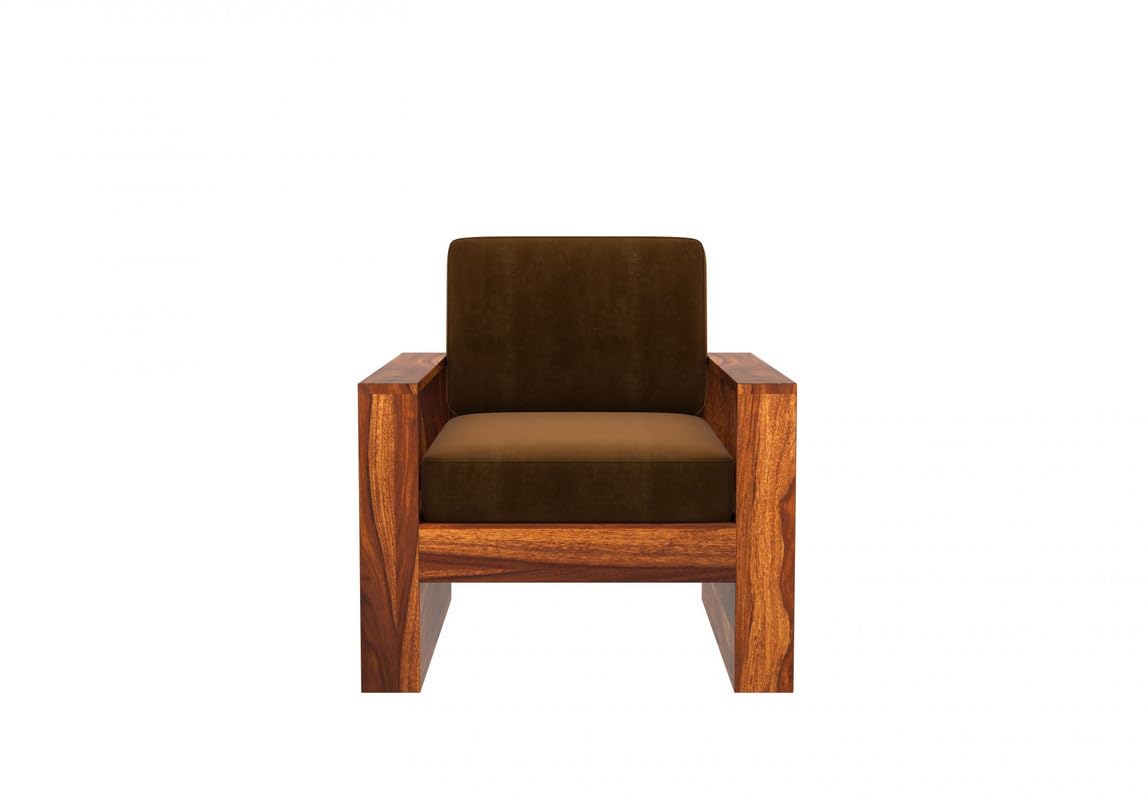 Wooden Sofa Set in Solid Sheesham Wood – 5 Seater ( 3+1+1 )