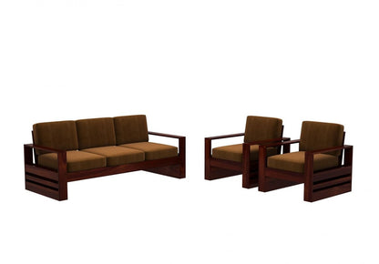 Wooden Sofa Set in Solid Sheesham Wood – 5 Seater ( 3+1+1 )