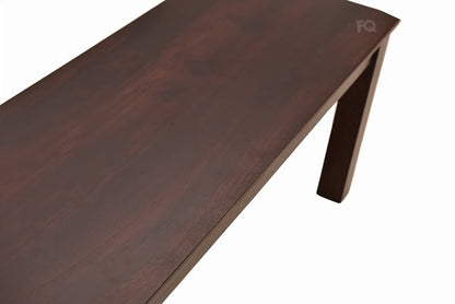 Solid Sheesham Wood 6 Seater Dining Table Set with Bench & Chairs