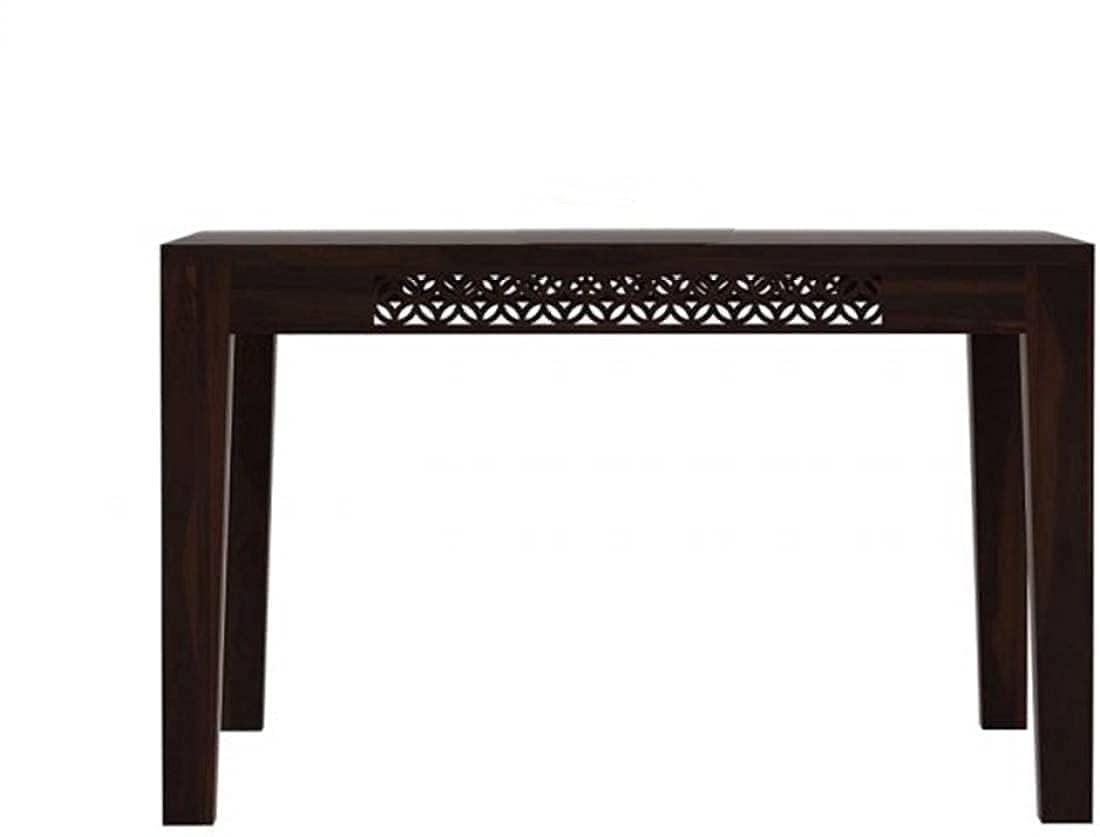 Solid Sheesham Wood 4 Seater Dining Table Set with Bench