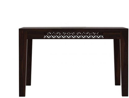 Solid Sheesham Wood 4 Seater Dining Table Set with Bench