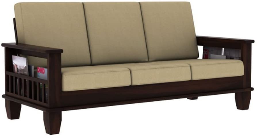 Solid Sheesham Wood Sofa Set (3+1+1) for living room