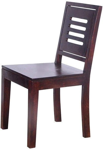 Solid Sheesham Wood 4 Seater Dining Table Set with Chairs