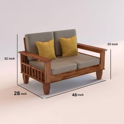 Sheesham Wood Premium Wooden Sofa Set 3+2+1 Seater | Living Room Furniture