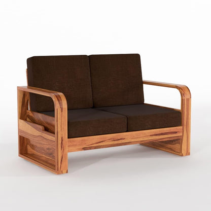 Sheesham Wood Sofa Set 4 Seater with Coffee Table for living room
