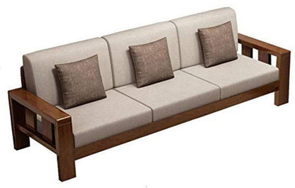 Sheesham Wood Living Room Sofa Set | 3+1+1 Seater Wooden Couch