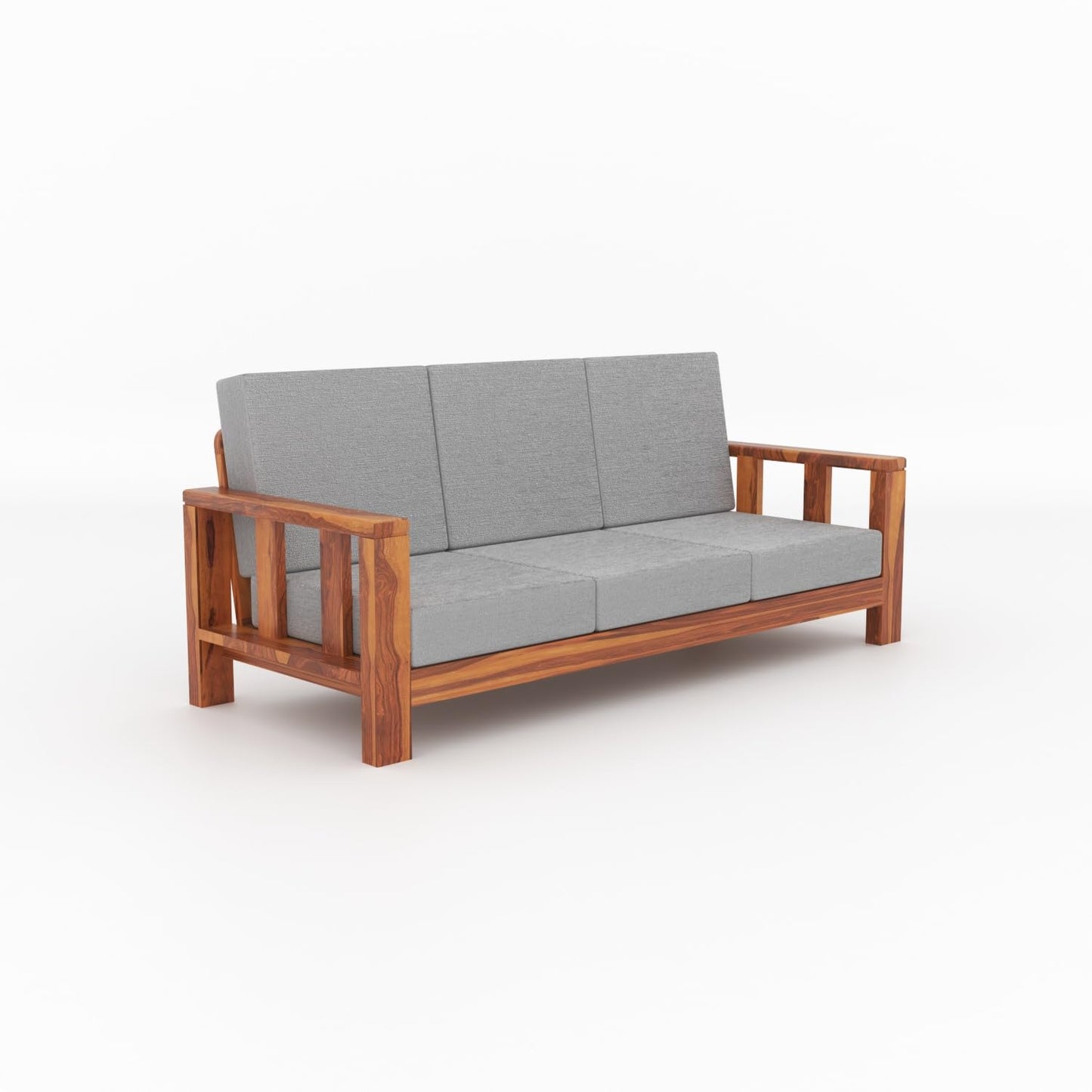 Premium Wooden Sofa Set 5 Seater (3+1+1) | Sheesham Wood