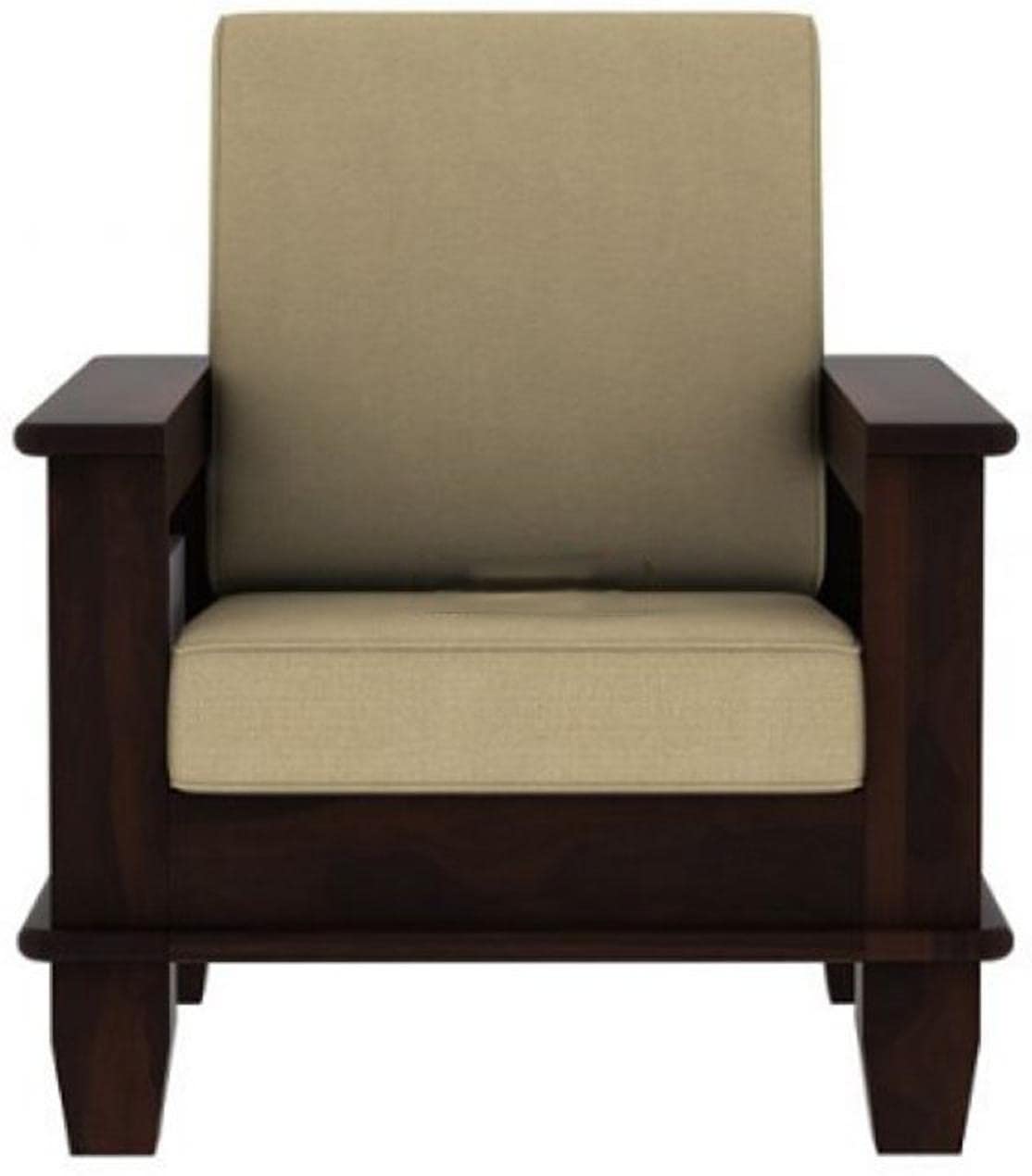 Solid Sheesham Wood Sofa Set (3+1+1) for living room