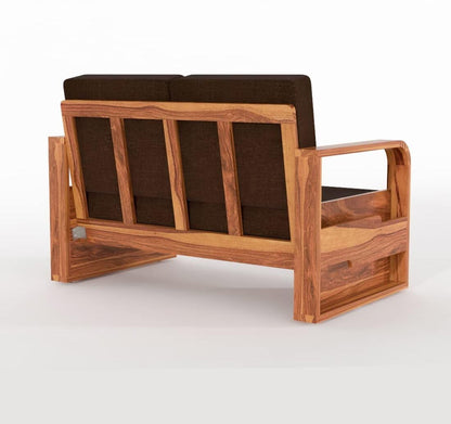 Sheesham Wood Sofa Set 4 Seater with Coffee Table for living room