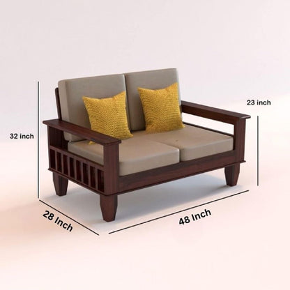 Sheesham Wood Premium Wooden Sofa Set 3+2+1 Seater | Living Room Furniture