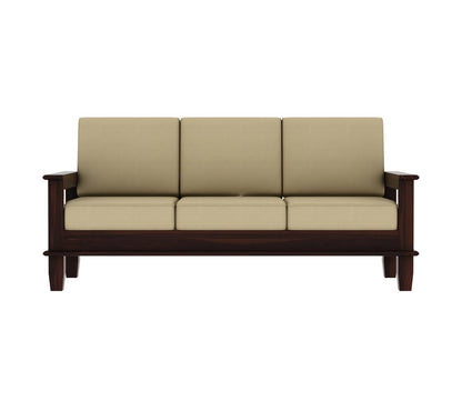 Premium Sheesham Wood 3-Seater Sofa | Modern Living Room Sofa