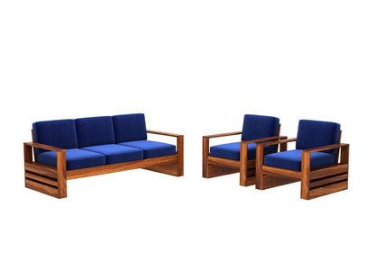 Wooden Sofa Set in Solid Sheesham Wood – 5 Seater ( 3+1+1 )