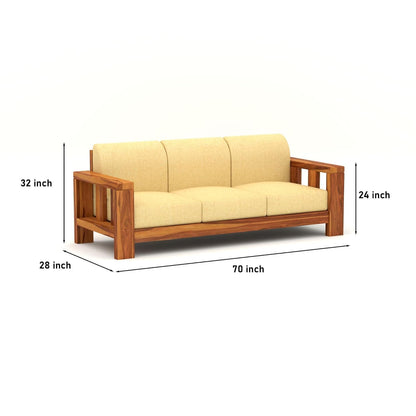 Sheesham Wood 5 seater Sofa Set (3+2 Seater) for living room