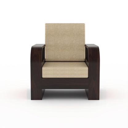 Sheesham Wood Living Room Sofa Set with Storage Armrests ( 3+1+1 )