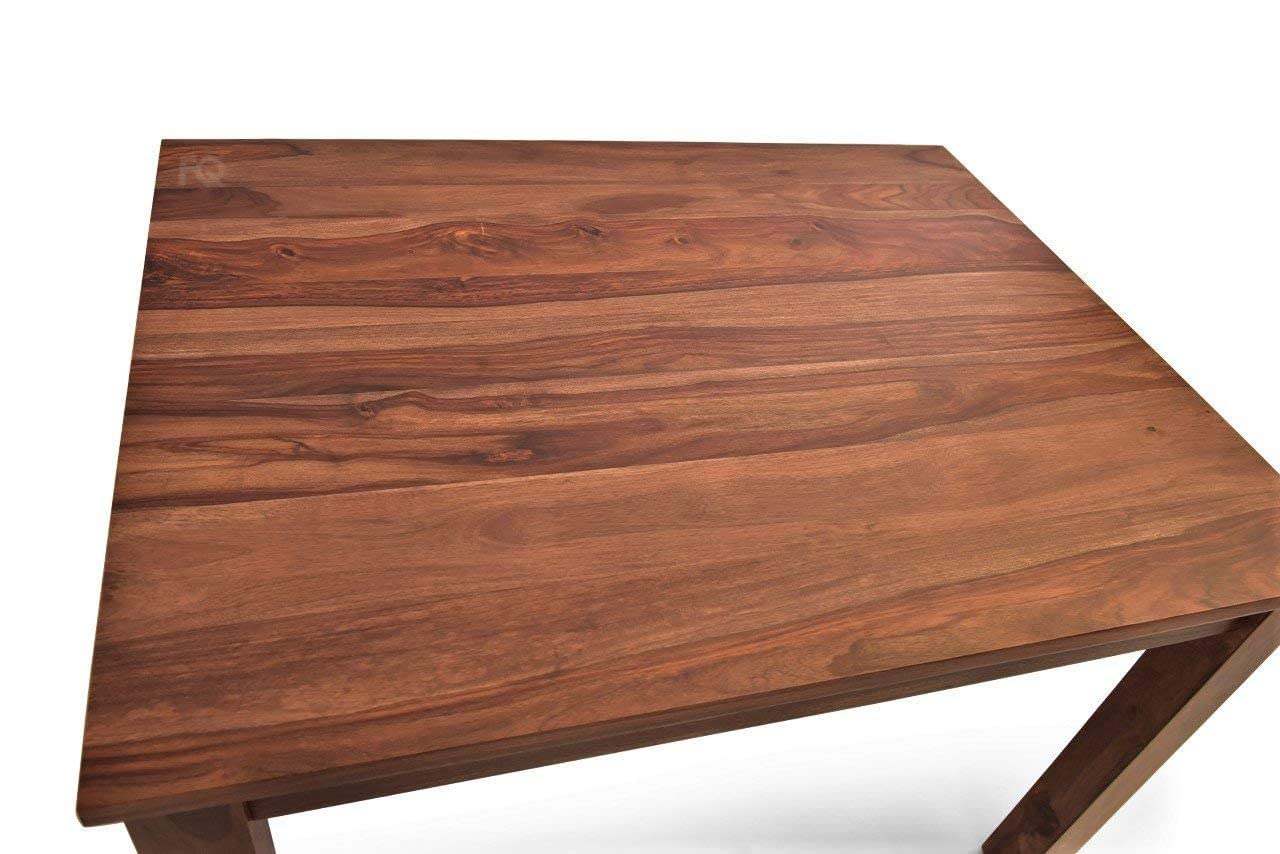 Solid Sheesham Wood 4 Seater Dining Table Set with Chairs