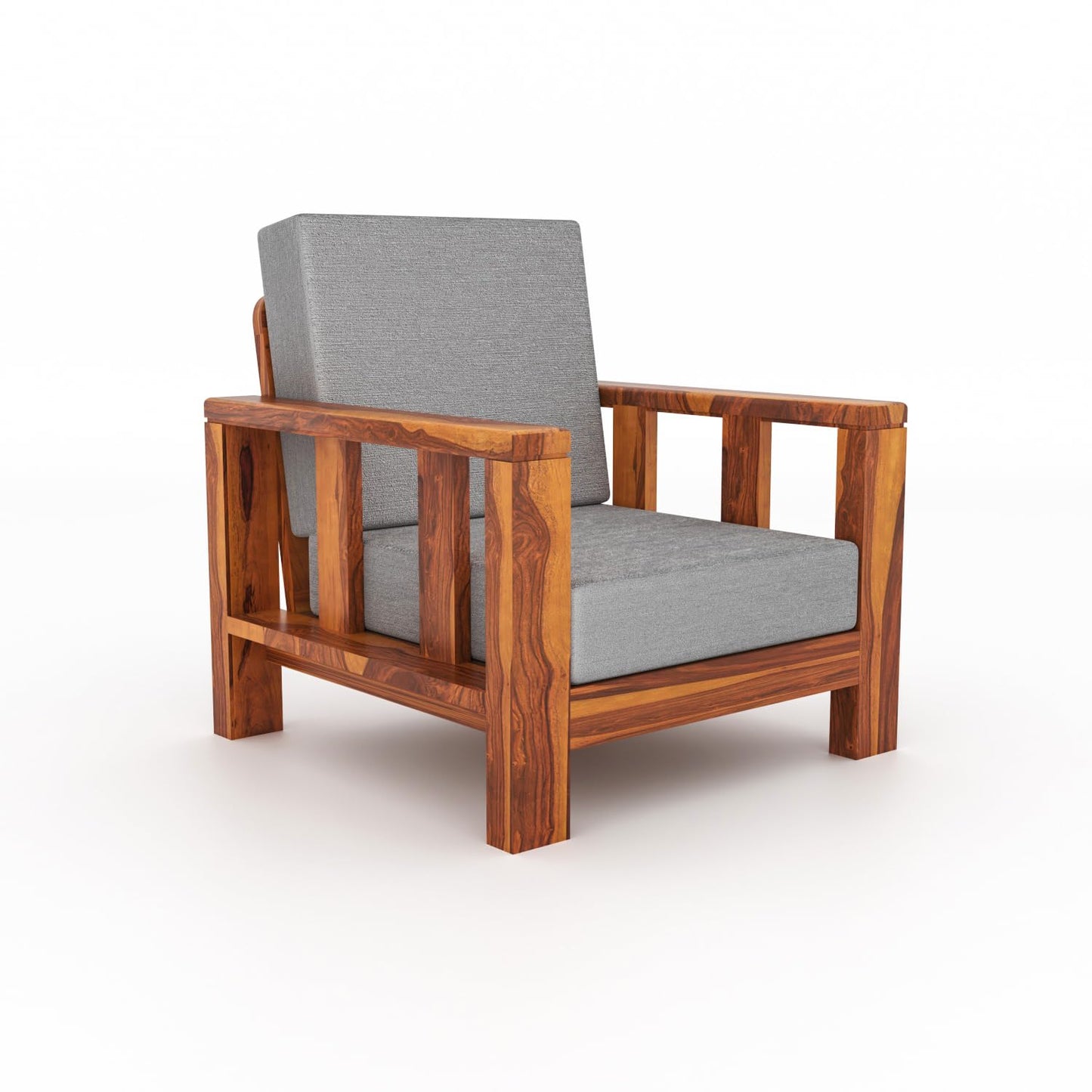 Premium Wooden Sofa Set 5 Seater (3+1+1) | Sheesham Wood