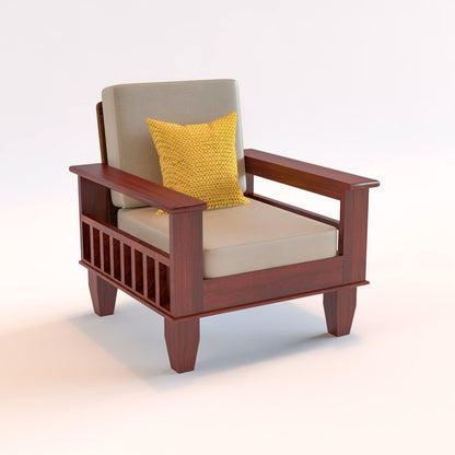 Sheesham Wood Premium Wooden Sofa Set 3+2+1 Seater | Living Room Furniture