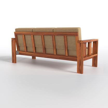 Solid Sheesham Wood Sofa Set 3+2+1 Seater| Modern Living Room Sofa Set