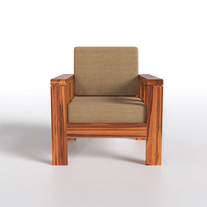Solid Sheesham Wood Sofa Set 3+2+1 Seater| Modern Living Room Sofa Set