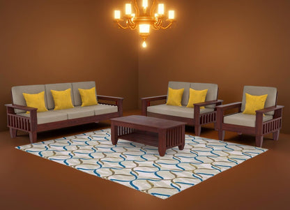 Sheesham Wood Premium Wooden Sofa Set 3+2+1 Seater | Living Room Furniture