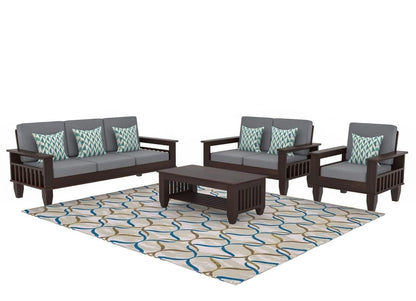 Solid Sheesham Wood Sofa Set 3+2+1 Seater for living room