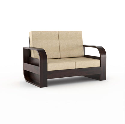 Solid Sheesham Wood 2 Seater Sofa for Living Room