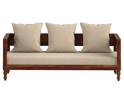 Premium Solid Sheesham Wood 3 Seater Sofa for living room