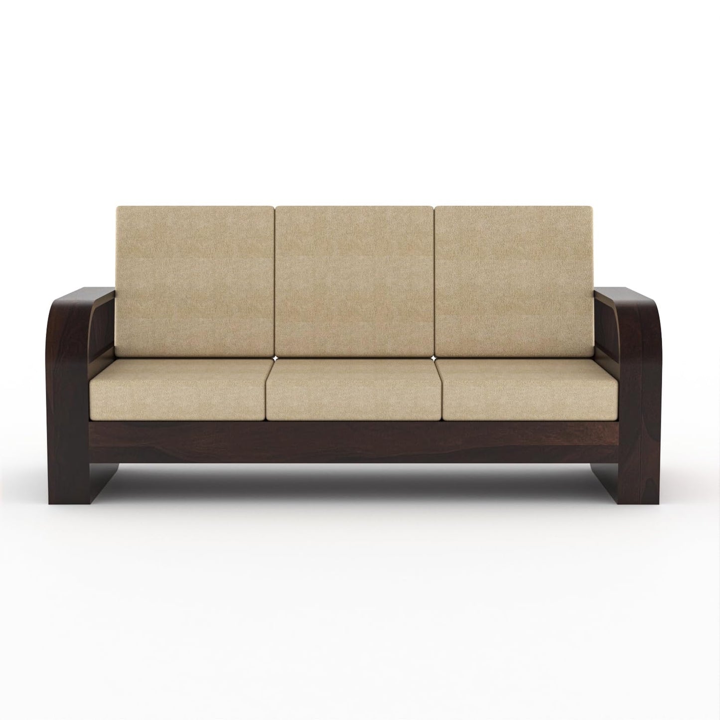 Sheesham Wood Living Room Sofa Set with Storage Armrests ( 3+1+1 )