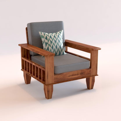 Solid Sheesham Wood Sofa Set 3+2+1 Seater for living room