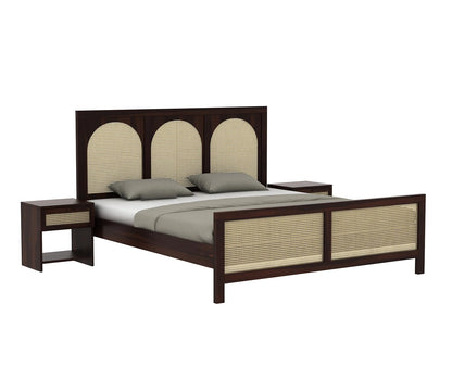 Premium Solid Sheesham Wood queen Size Bed without storage
