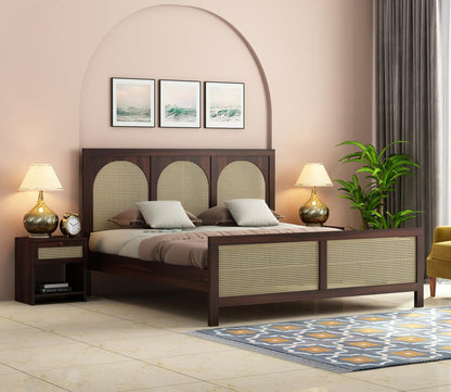 Premium Solid Sheesham Wood queen Size Bed without storage