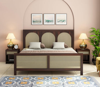 Premium Solid Sheesham Wood queen Size Bed without storage