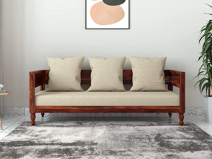 Premium Solid Sheesham Wood 3 Seater Sofa for living room