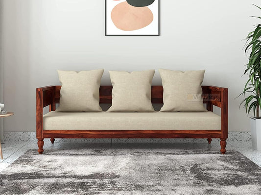 Premium Solid Sheesham Wood 3 Seater Sofa for living room