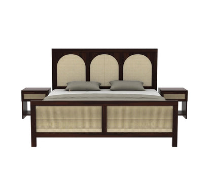 Premium Solid Sheesham Wood queen Size Bed without storage